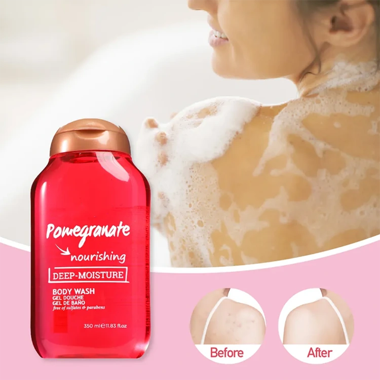 Zerk egiten du Pomegranate Ginger Body Wash hain eraginkorra eguneroko larruazala zaintzeko